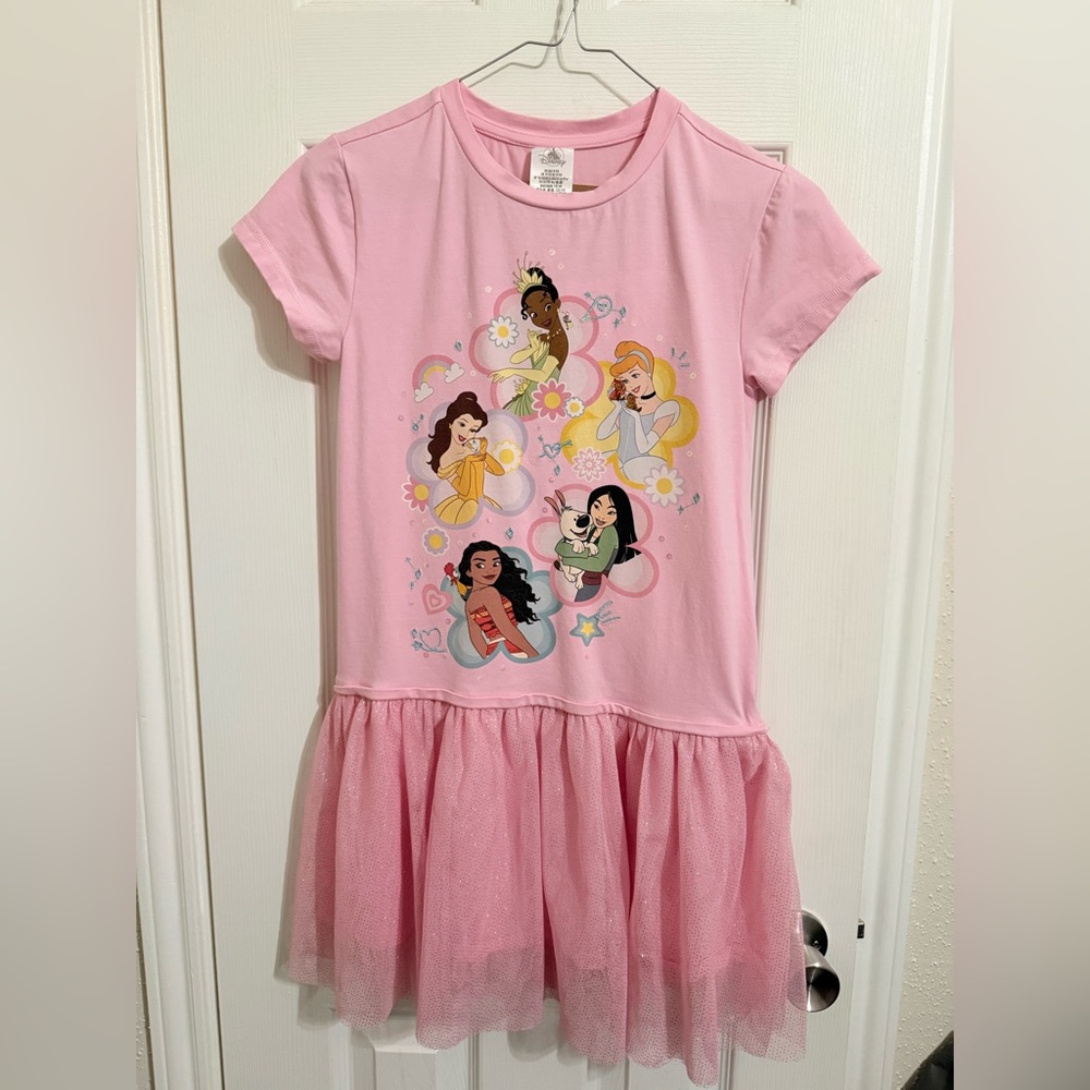 Disney Princess Pink Tulle Dress New 9/10